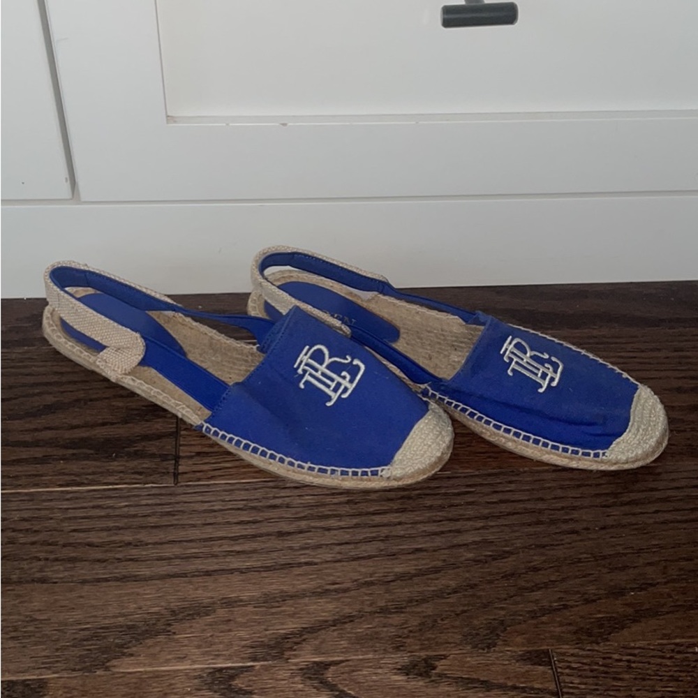Ralph Lauren Blue Flat Espadrille